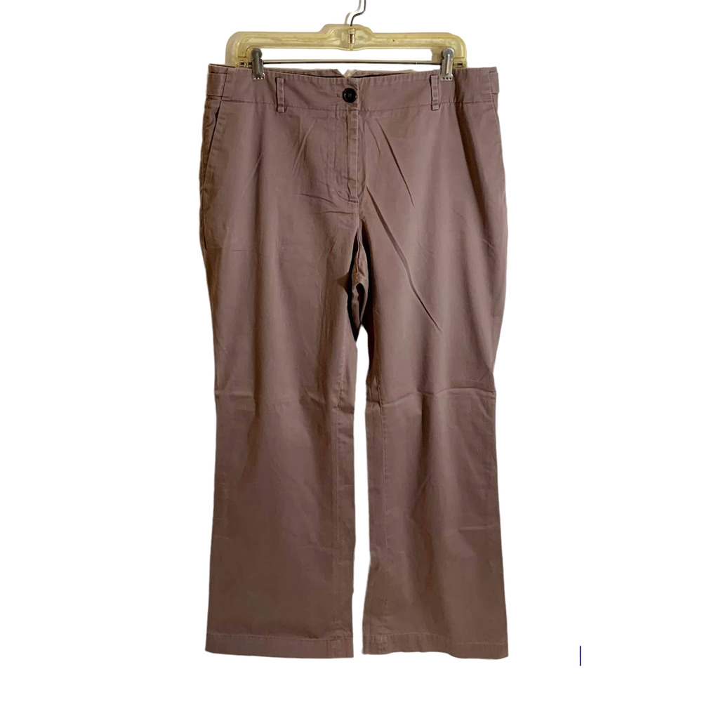 Women's Ann Taylor Loft Wide Leg Kate Pants Mauve Size 14
